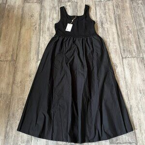 Quince Black Midi Dress